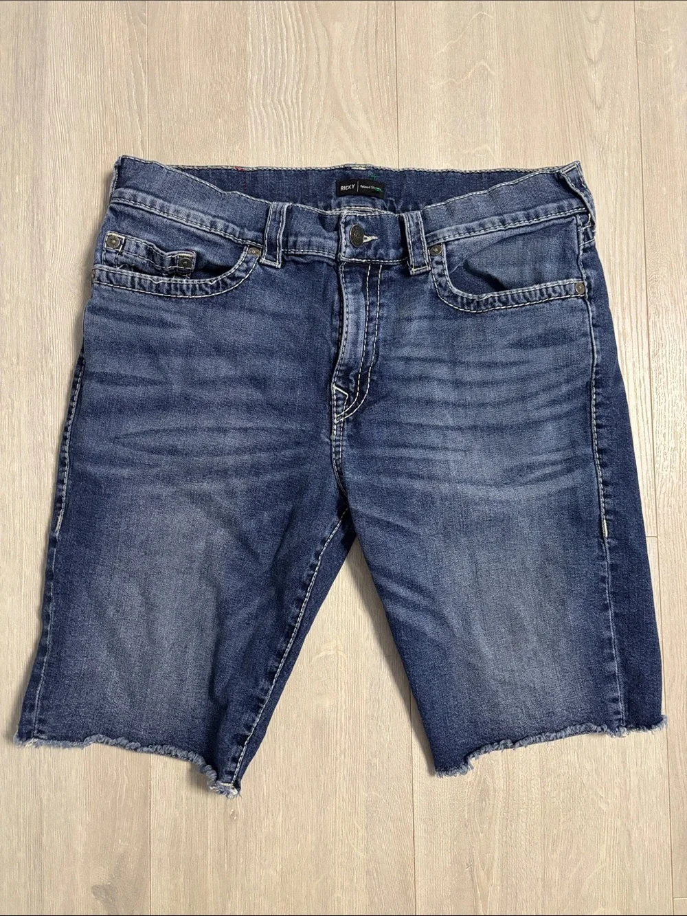 🔥BUNDLESALE Men’s 38 True Religion Ricky Relaxed Straight Denim Cutoff Shorts